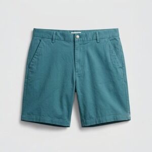CoastAoro Men's Shorts Size 38 Teal Blue Flat Front Casual Stretch Chino NWOT